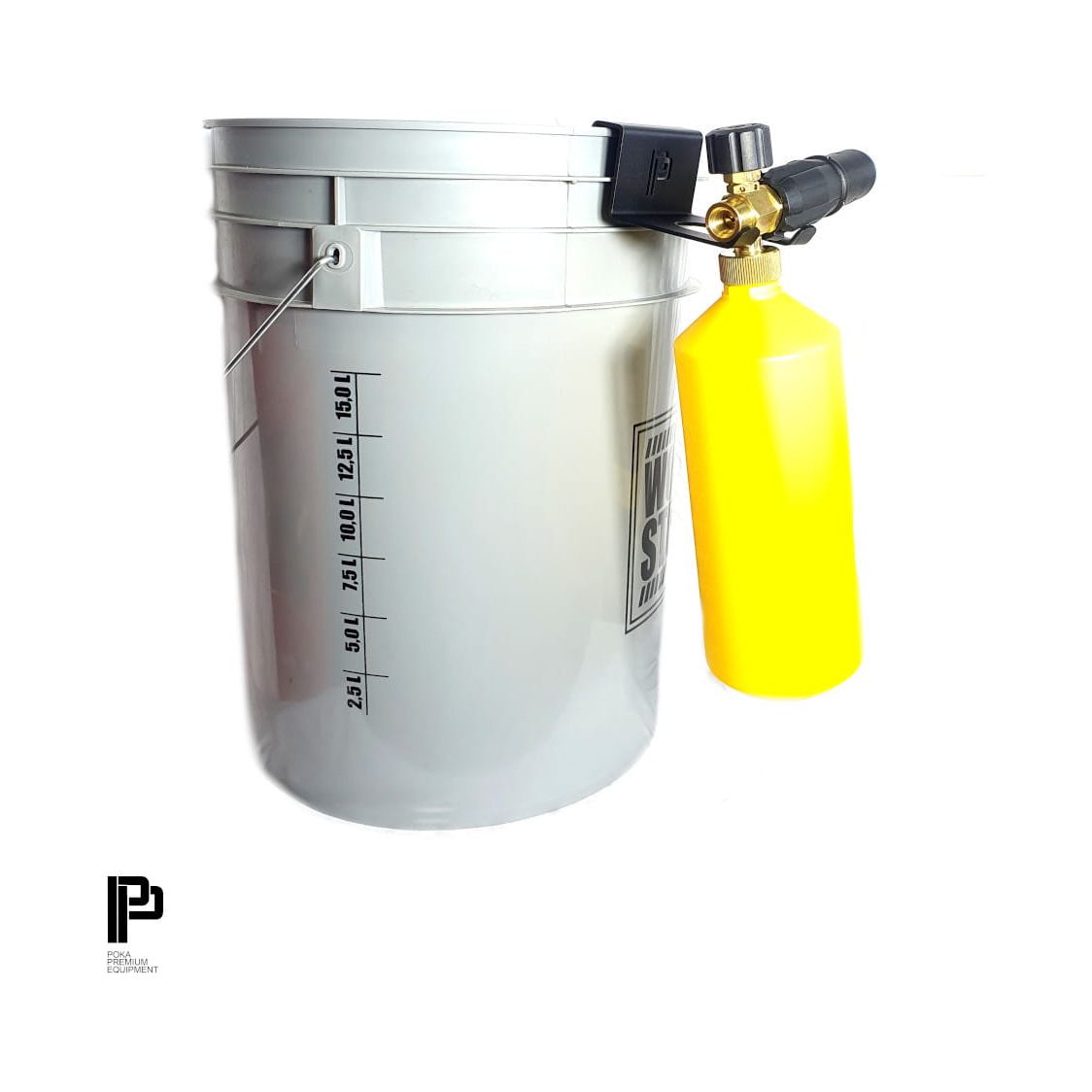 Poka Premium - Bucket Mounted Foam Sprayer Holder