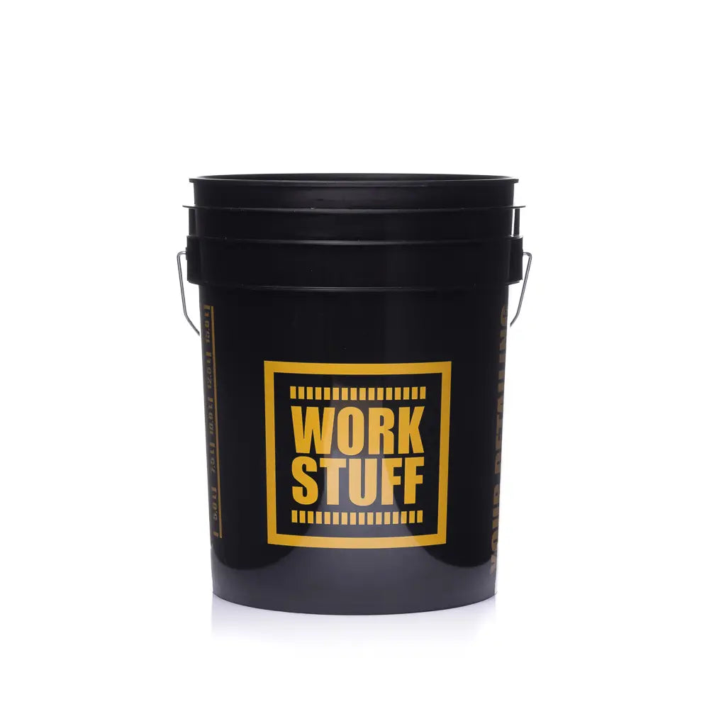 Work Stuff Detailing Bucket Black - Rinse + Separator Yellow