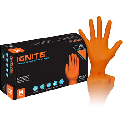 Aurelia Ignite Nitrile Gloves - Various Sizes